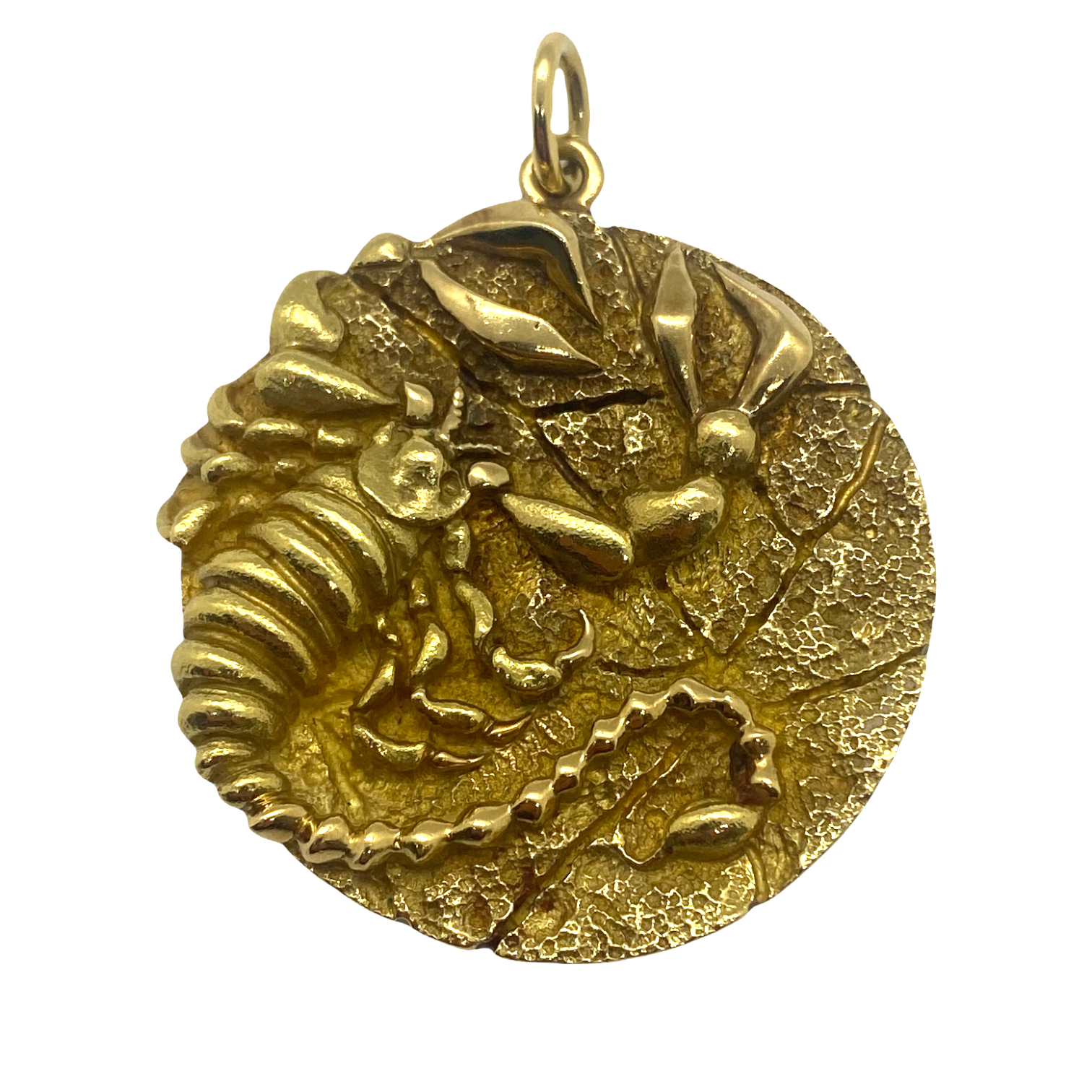1970s Tiffany & Co Gold Scorpio Zodiac Charm Pendant