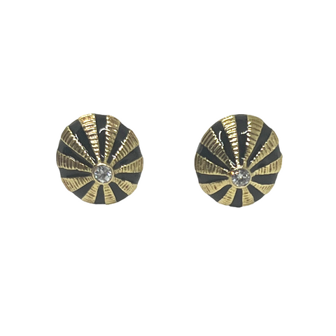 Tiffany & Co. Schlumberger Taj Mahal Gold Diamond Earrings