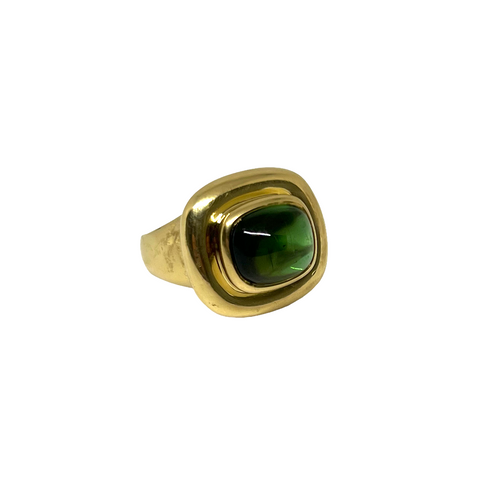 Tiffany & Co. Paloma Picasso Green Tourmaline Gold Ring