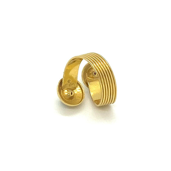 Ilias Lalaounis Gold Aventurine Crossover Wrap Ring