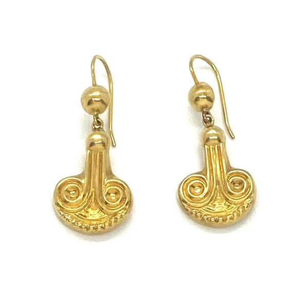 Ilias Lalaounis 18k Gold Dangle Earrings