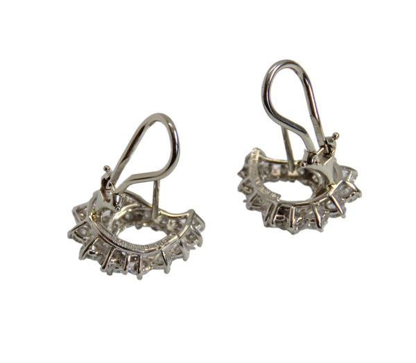 Angela Cummings Platinum 2ct Diamond Earrings