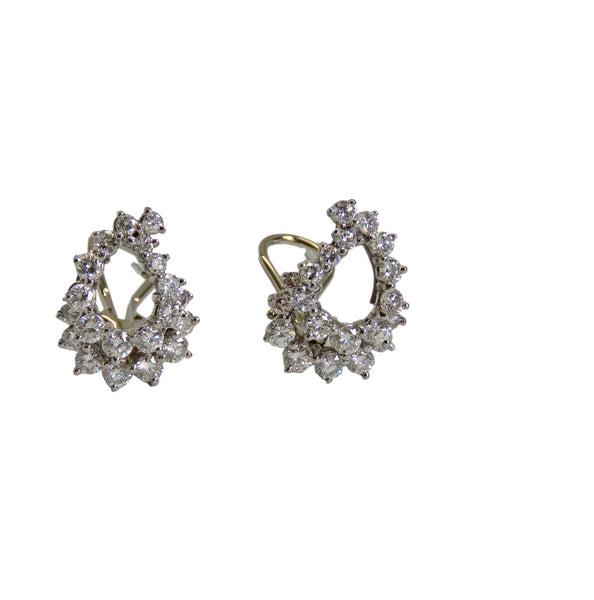 Angela Cummings Platinum 2ct Diamond Earrings