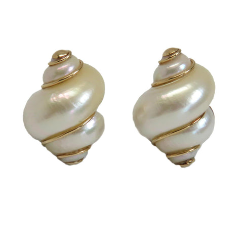 Maz Gold Shell Earrings