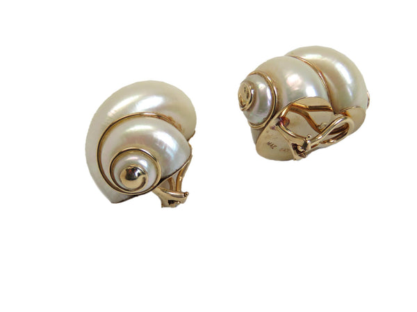 Maz Gold Shell Earrings